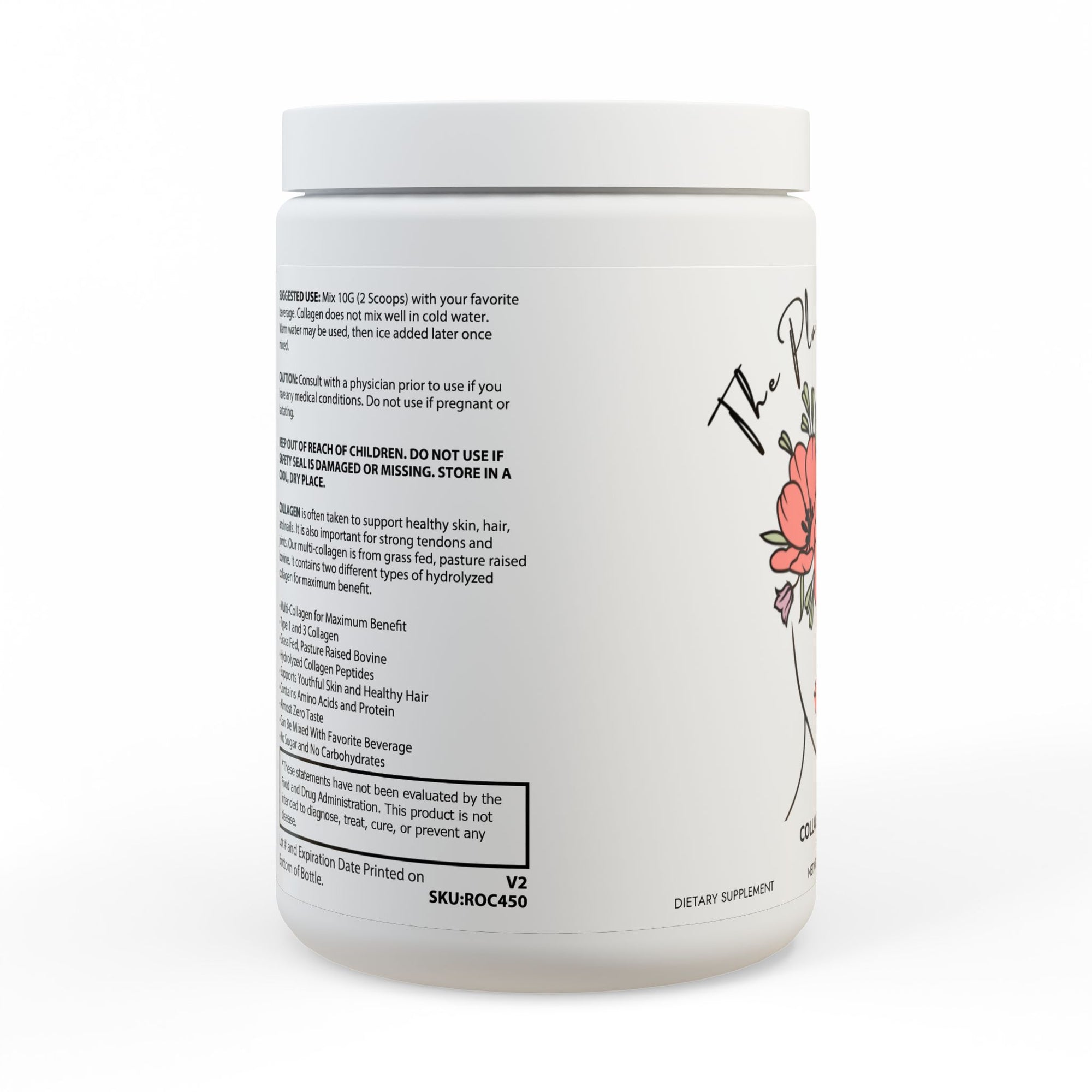 Collagen Peptides Type I & III Supplement (350g, 12.3oz)