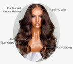 Veronica 5x5 Pre Cut Glueless Wig